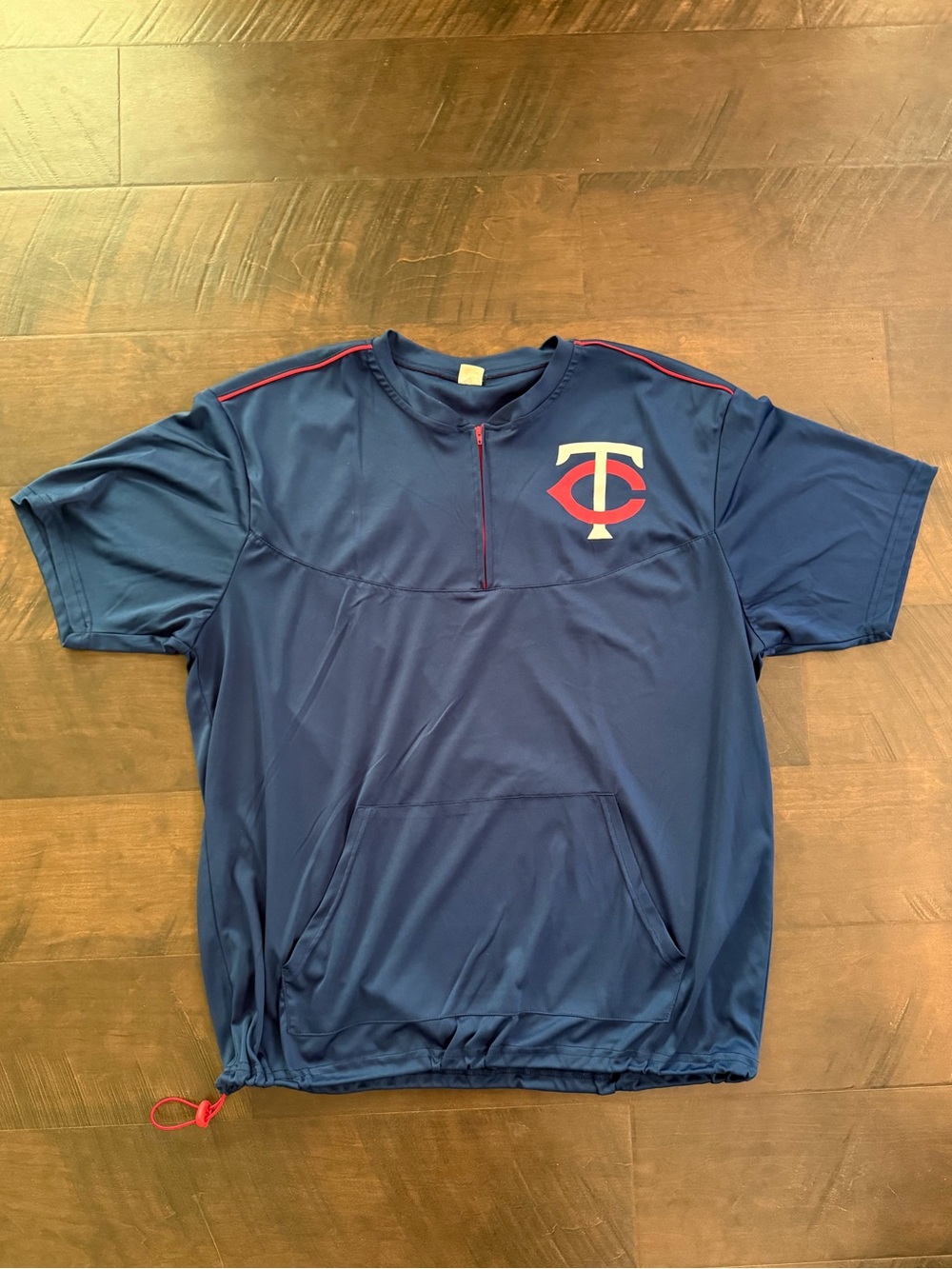 Minnesota Twins Batting Practice Quarter Zip Pullover Windshirt Men’s L